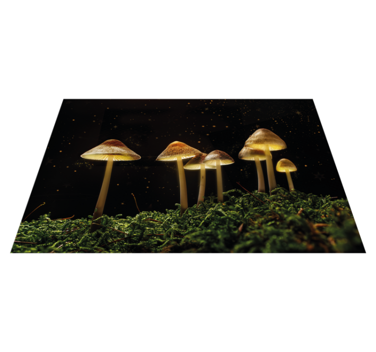 Mushrooms on night izvirna jedilna podloga - TenStickers