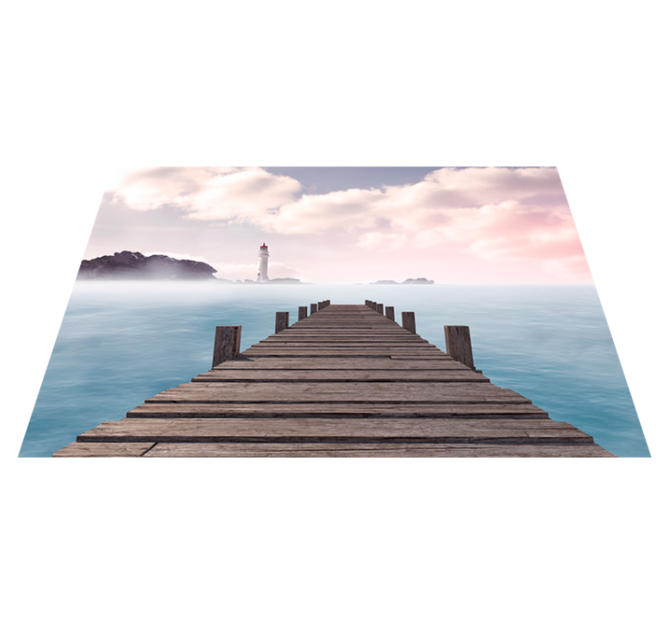 Serene dock pathway sodobno preprogo - TenStickers