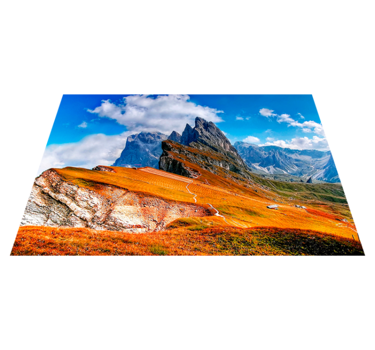 Mountainous scenic view moderno postavljanje mize - TenStickers