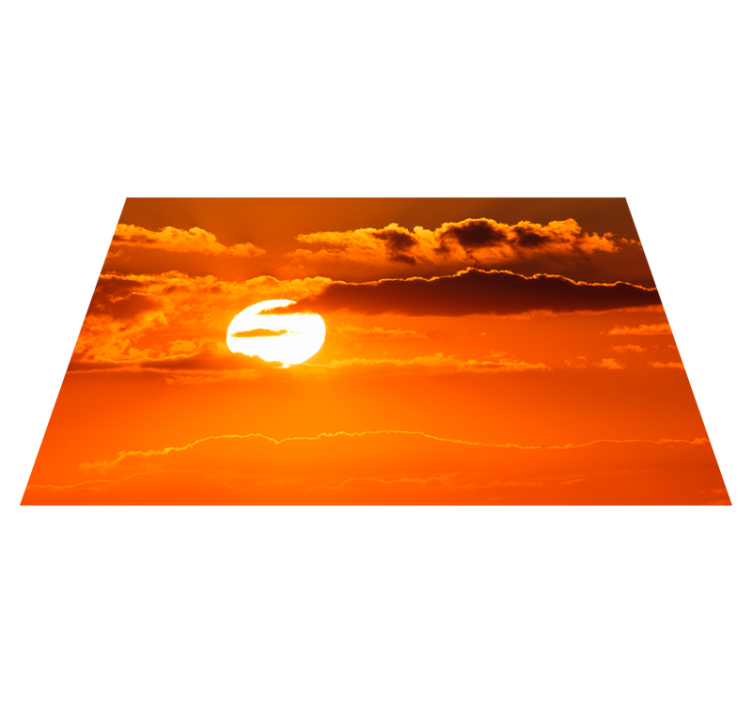 Sunset sky scene moderno postavitev mize - TenStickers