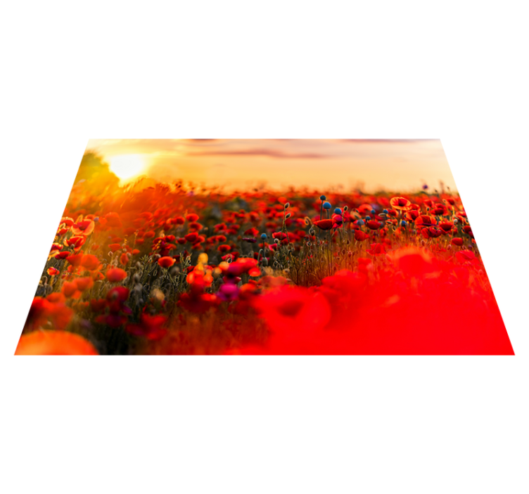 Poppy field serenity teksturni pogrinjek - TenStickers