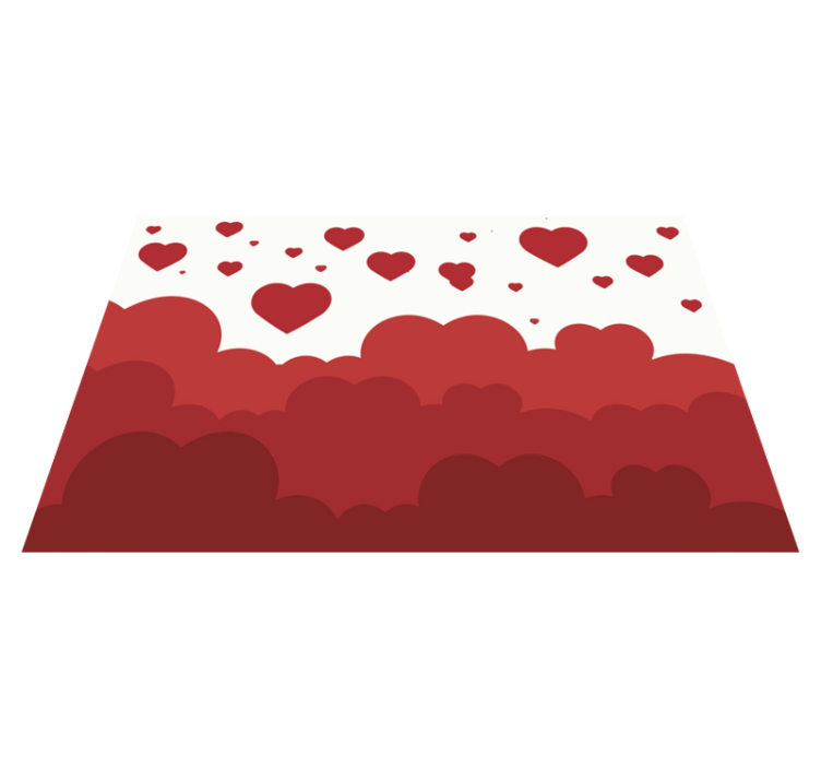 Hearts cloud pattern izvirna jedilna podloga - TenStickers