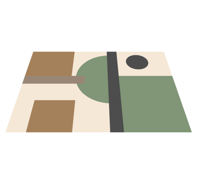 Naravne barve geometrijska umetnost moderni pogrinjki - TenStickers