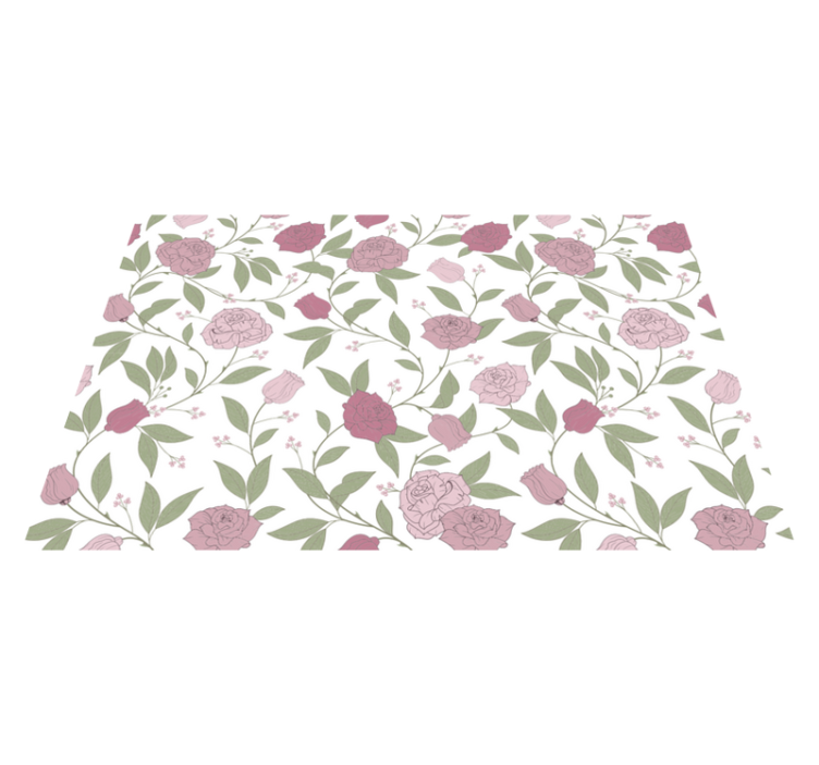 Floral elegant pattern izvirna jedilna podloga - TenStickers
