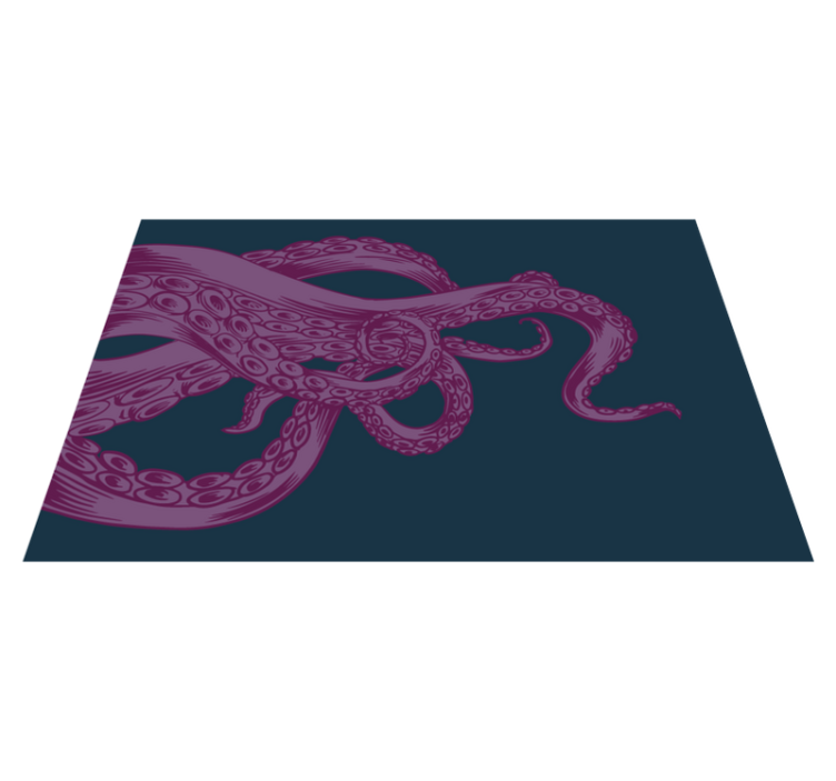 Octopus tentacle pattern izvirna jedilna podloga - TenStickers