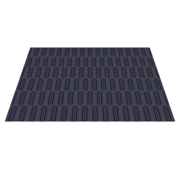 Elegantne ukrivljene linije modernih prtov - TenStickers