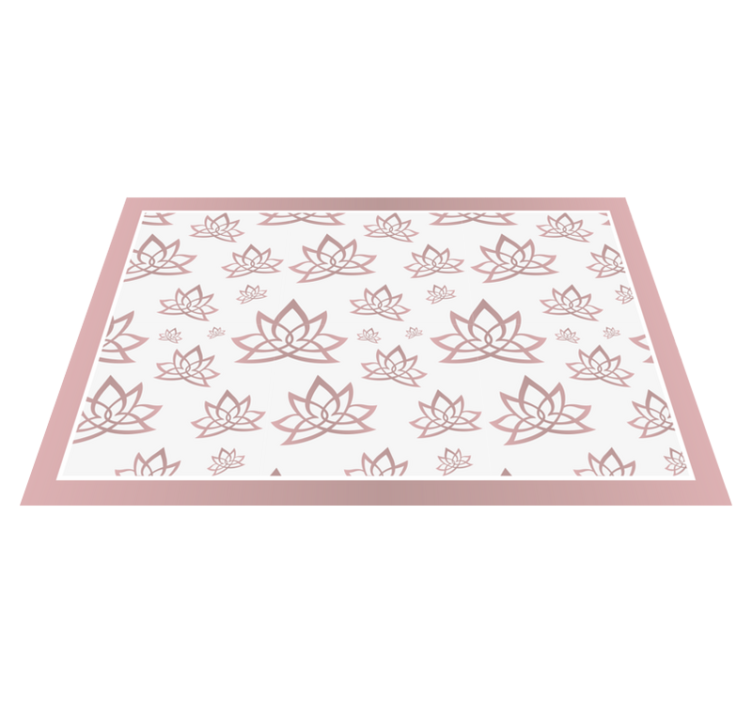 Elegant lotus pattern teksturni pogrinjek - TenStickers