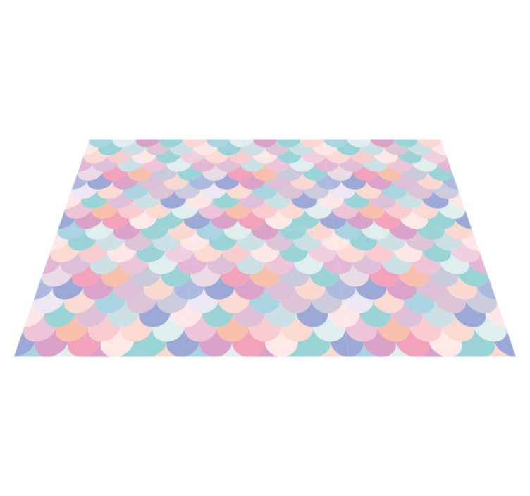 Pastel scalloped pattern teksturna pogrinjek - TenStickers
