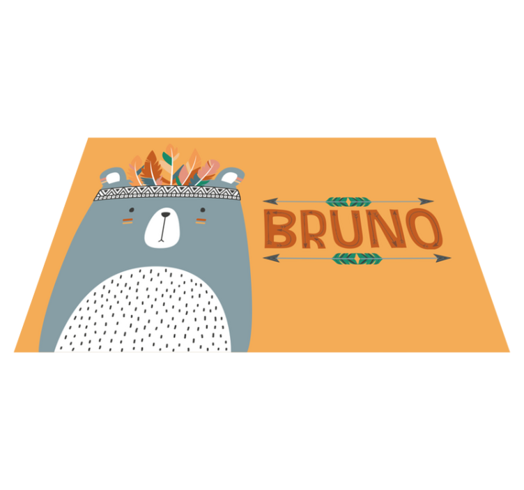 Cute bear illustration otroški pogrinjek za mizo - TenStickers