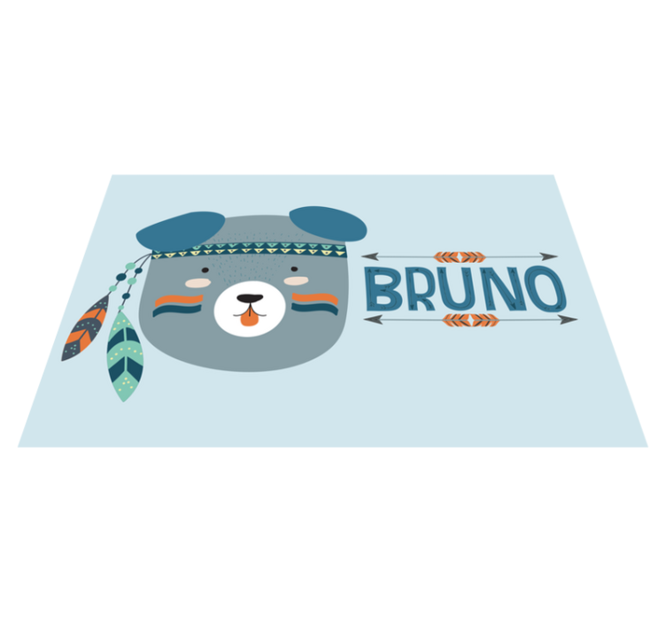 Cute bear head otroški pogrinjek za mizo - TenStickers