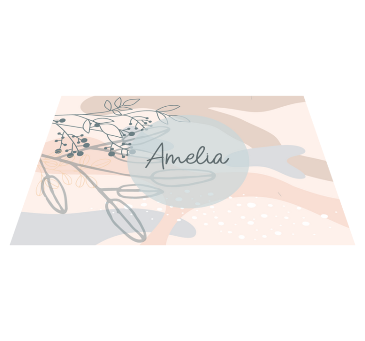 Personalized elegant style pogrinjek z imenom - TenStickers