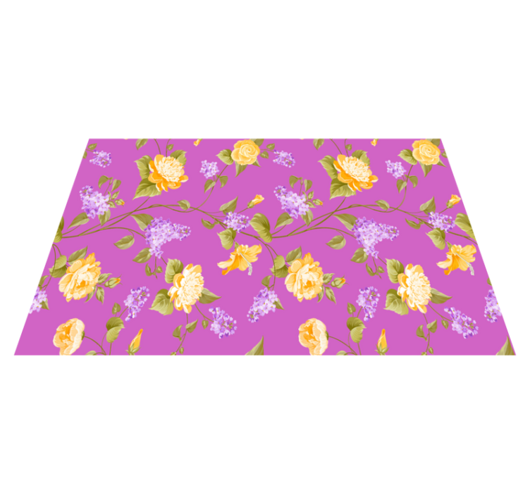Floral pattern with vibrant colors izvirna jedilna podloga - TenStickers