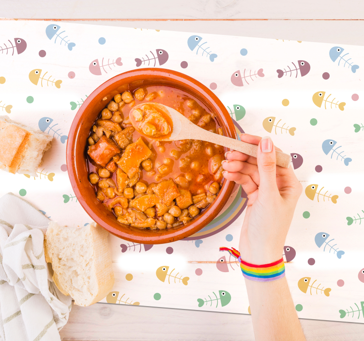 Lively fish concept otroški pogrinjek za mizo - TenStickers