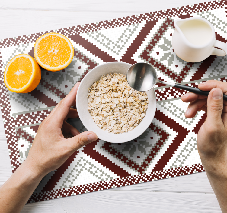 Geometric textured pattern teksturna pogrinjek - TenStickers