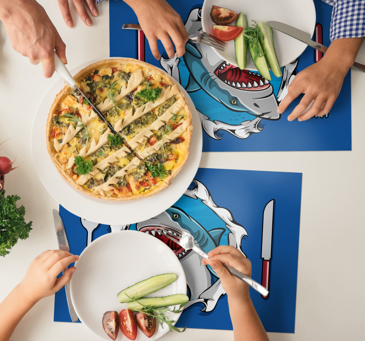 Veliki morski pes 3d ribe - TenStickers