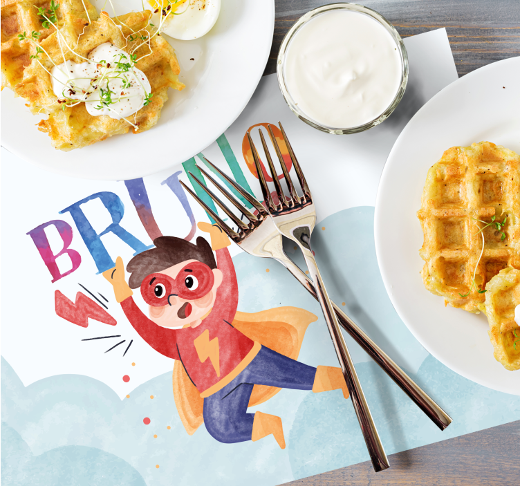 Akvarel super kid otroški pogrinjki - TenStickers