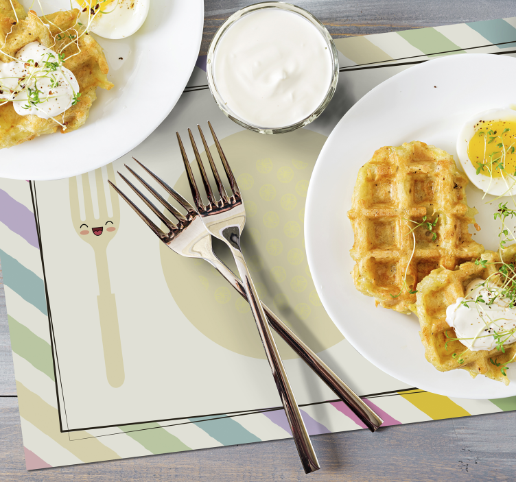 Raznobarvni krožniki za krožnike in jedilni pribor - TenStickers