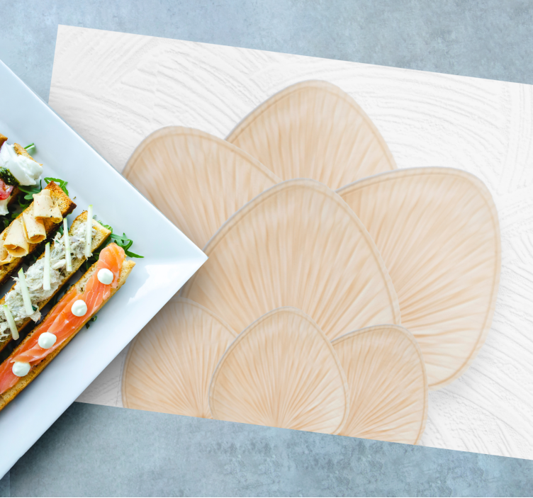 "boho" pogrinjki z teksturo naravnega cvetja - TenStickers