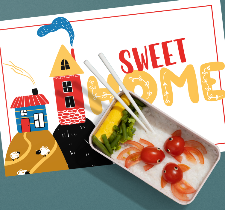 čarobna hiša moderne ljudske umetnosti Izvirna jedilna podloga - TenStickers