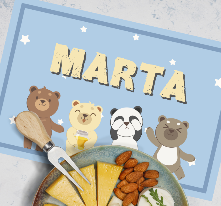 čudovit medved, prilagodljiv otrokom - TenStickers