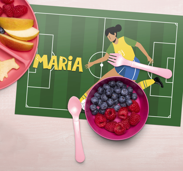 Dekle nogometaš po meri pogrinjki - TenStickers