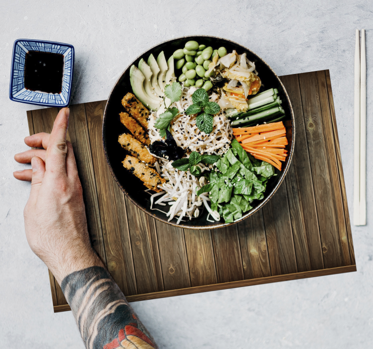 Imitacija lesene plošče teksturirane krake - TenStickers