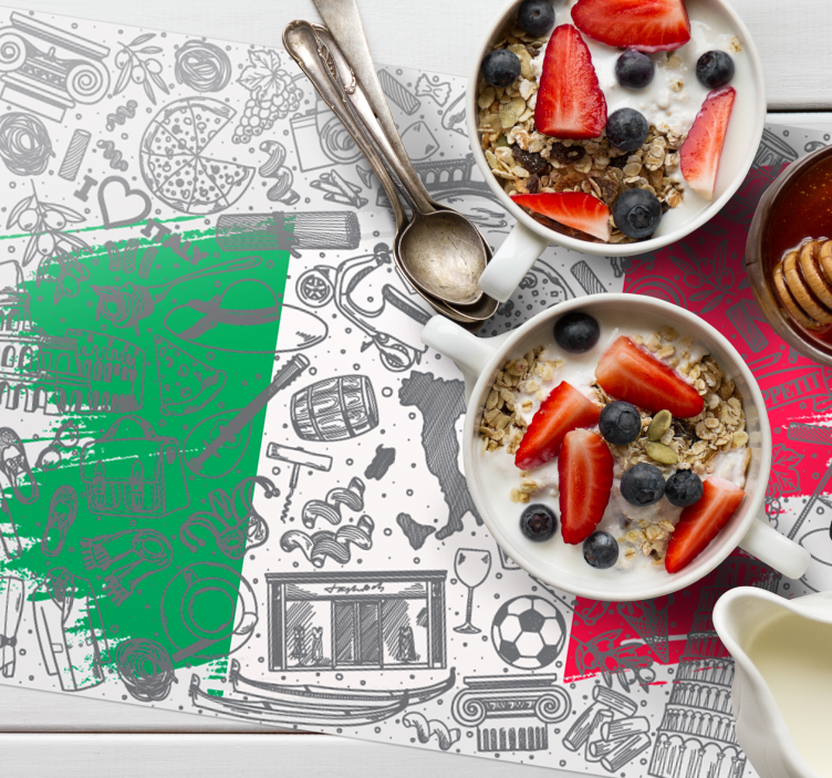 Pogrinjala za restavracije v ozadju italija - TenStickers