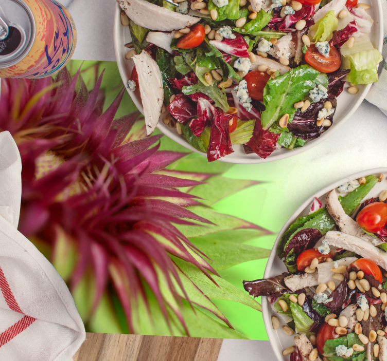 Elegantna botanična rastlinska vinilna podloga - TenStickers