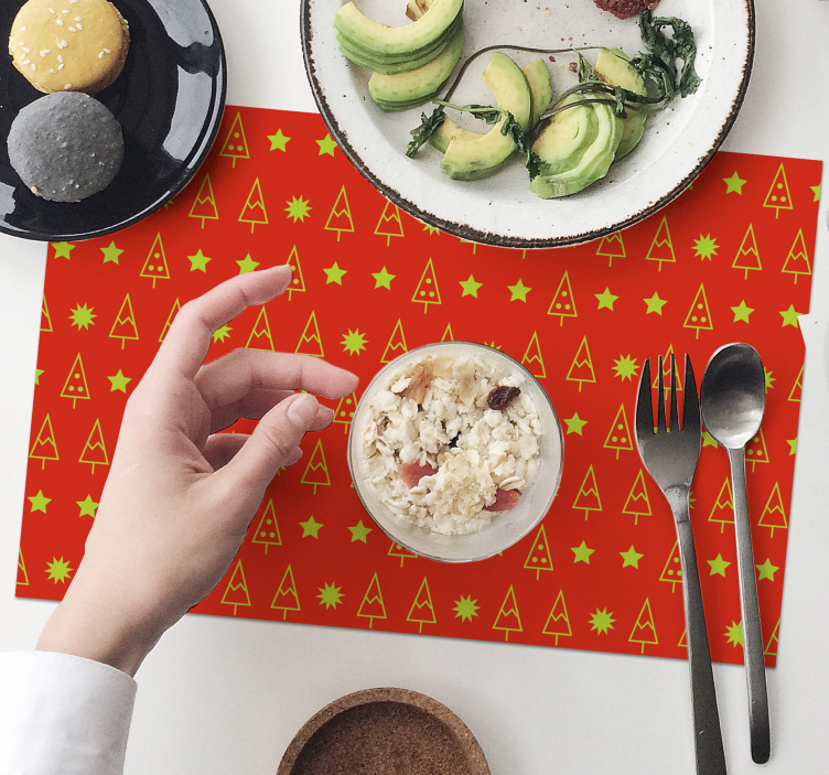 Lepe božične jelke božični pogrinjki - TenStickers