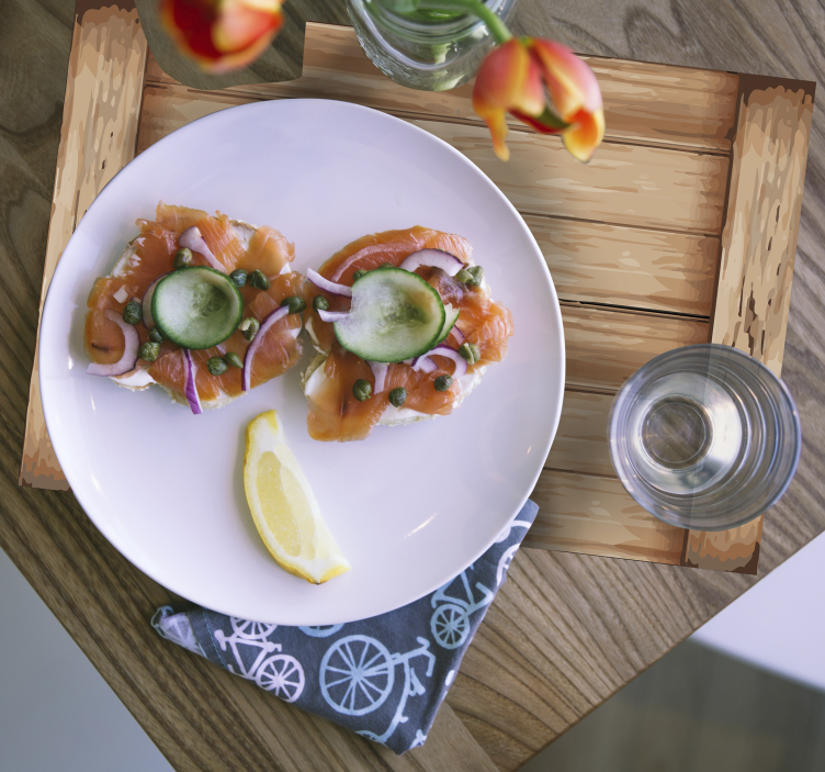 Moderni leseni vzorčni teksturirani kraki - TenStickers