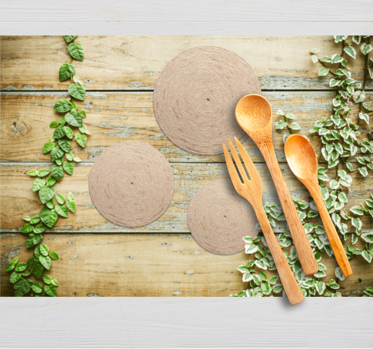 Naravni "boho" dekoracija teksturirani pogrinjki - TenStickers