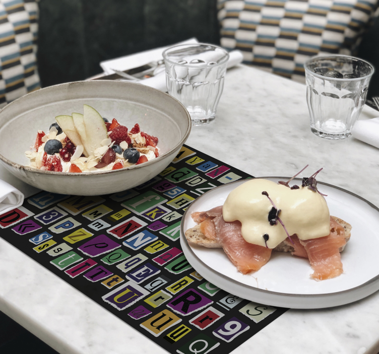 Pisane črke sodobni pogrinjki - TenStickers