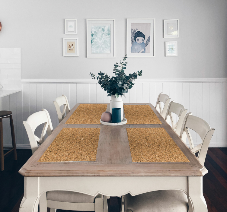 Pogrinjki s teksturo plute prti s teksturami - TenStickers