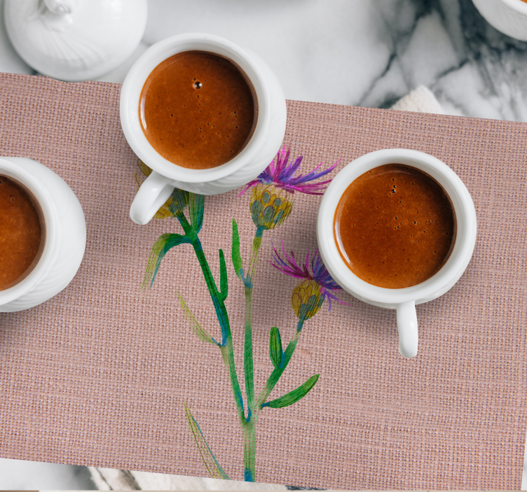 Tkana sliva elegantna podloga - TenStickers