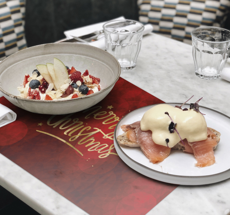 Vesel božič v rdečih božičnih platiščih - TenStickers