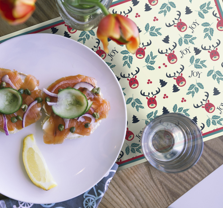 Veselje in severni jeleni božični plakati - TenStickers