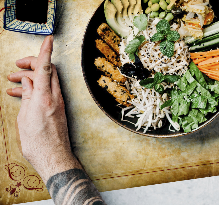 Vintage pogrinjki s teksturo iz papirja - TenStickers