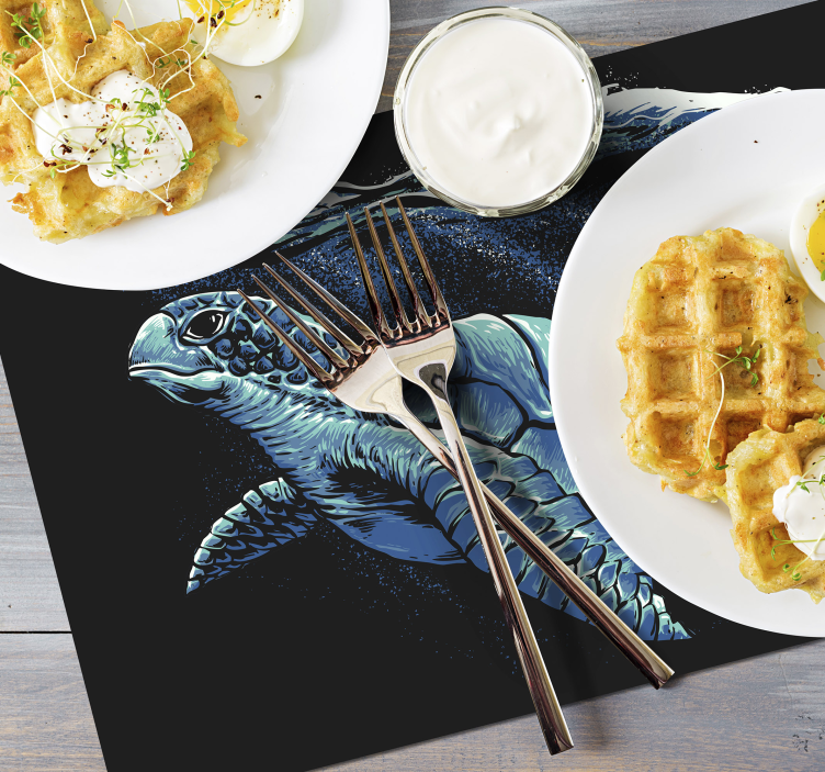 želva ročno risanje želve pogrinjki - TenStickers