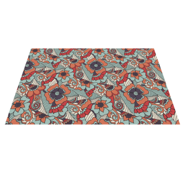 Floral patterned surface teksturna pogrinjek - TenStickers