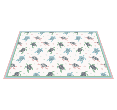 Turtle themed design otroški pogrinjek za mizo - TenStickers