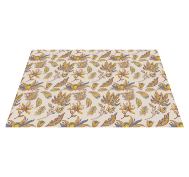 Botanical leaf pattern izvirna jedilna podloga - TenStickers