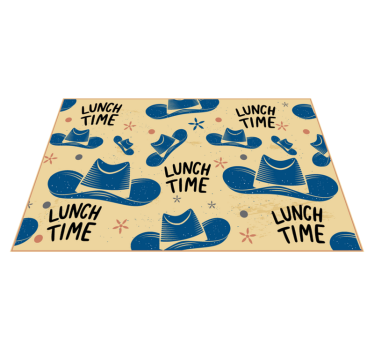 Kavbojski klobuk drugih barv vinil placemat - TenStickers