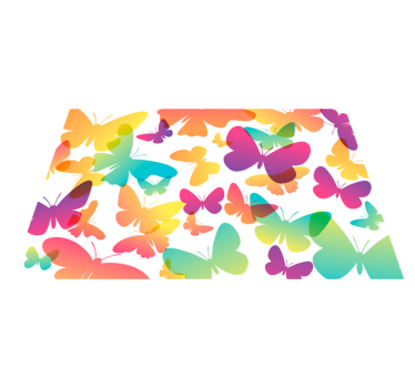 Mavrične preproge za mavrične metulje - TenStickers