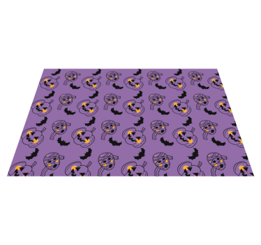 Halloween mumije netopirji in bučke halloween namizne preproge - TenStickers