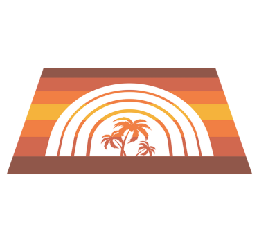 Retro sunset arches sodobno preprogo - TenStickers