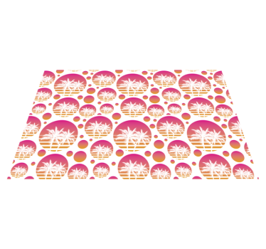 Tropical palm motifs izvirna jedilna podloga - TenStickers