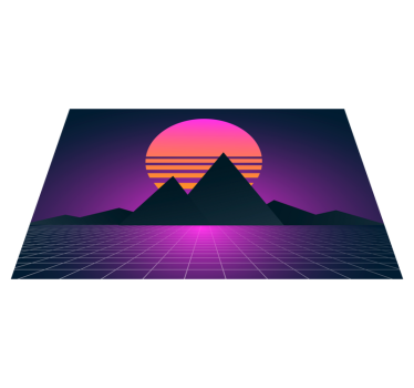 Vintage in retro sončni pogrinjki iz sonca iz 70-ih - TenStickers