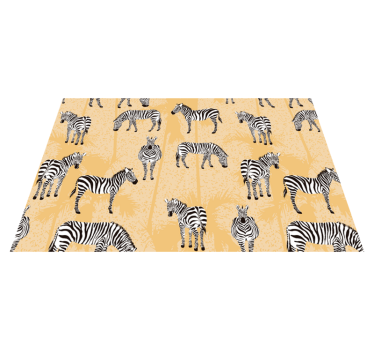 Zebra pattern overlay izvirna jedilna podloga - TenStickers