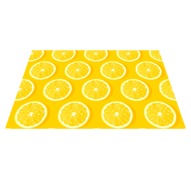 Narezana limona citrusa namizna preproga - TenStickers