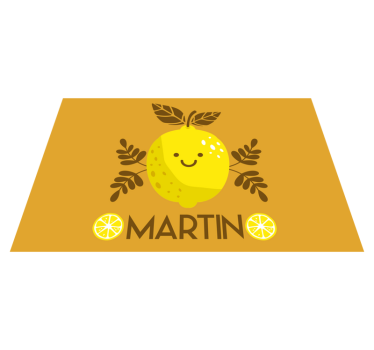 Happy lemon illustration otroški pogrinjek za mizo - TenStickers